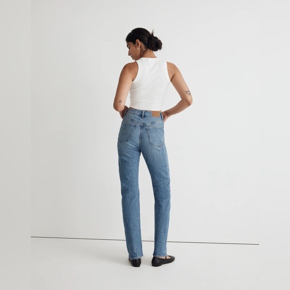 Madewell The Petite '90s Straight Jean in Enmore Wash Sz 32P - Picture 6 of 16